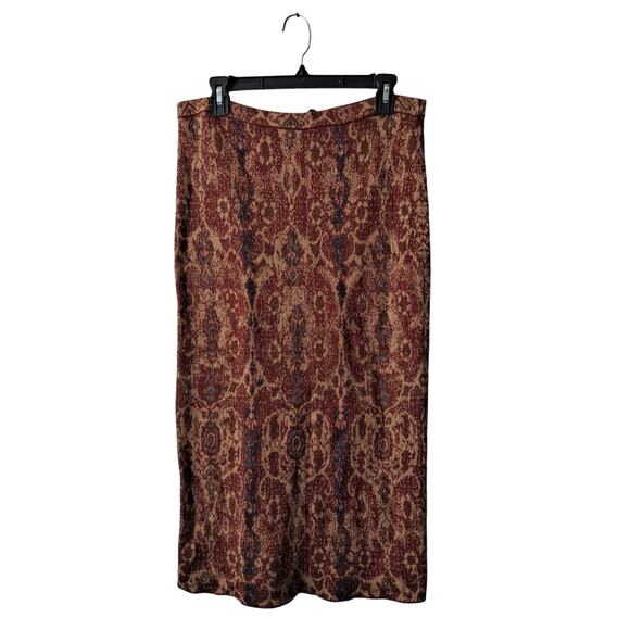 Peruvian Connection Tapestry Maxi Skirt Pull On Boho Gypsy Multi Women's Size L - Picture 1 of 10